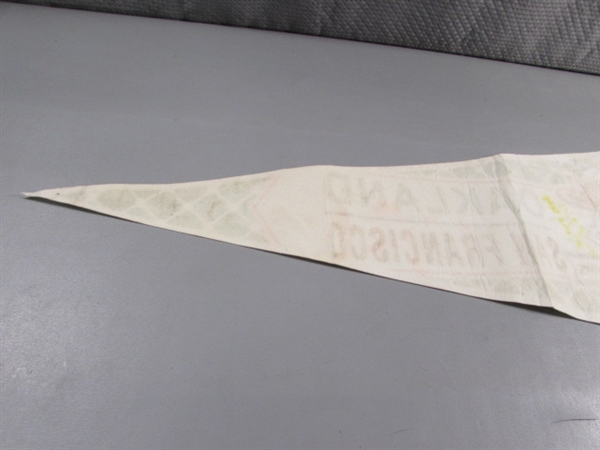 1989 BATTLE OF THE BAY PENNANT W/2 AUTOGRAPHS