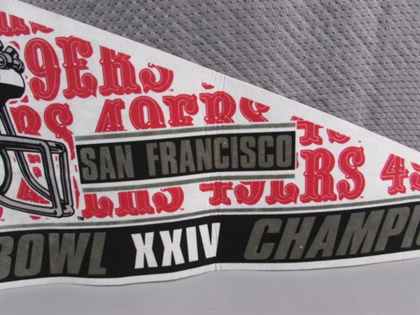 SF 49ERS SUPERBOWL XXIV PENNANT