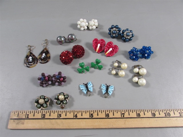 VINTAGE CLIP-ON & SCREW BACK EARRINGS