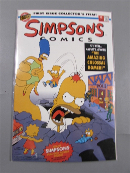 SIMPSON'S, SIN CITY & OTHER VINTAGE COMIC BOOKS