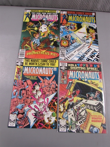 VINTAGE MICRONAUTS & NOM COMIC BOOKS