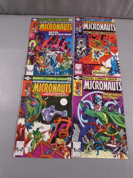 VINTAGE MICRONAUTS & NOM COMIC BOOKS