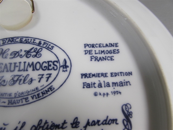 3 D'ARCEAU LIMOGES COLLECTOR PLATES