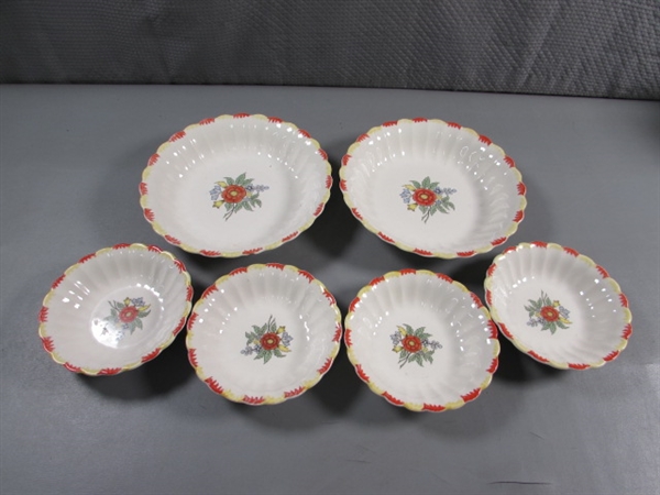 6 LIMOGES MONSOON BOWLS