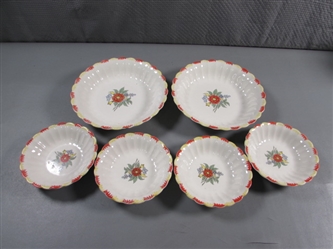 6 LIMOGES "MONSOON" BOWLS