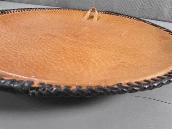 HAND TOOLED LEATHER SHIELD