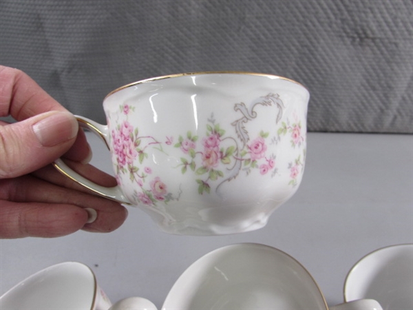 TEA TIME! TEA POTS, CUPS & SUGAR BOWLS