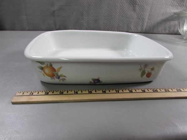 PYREX & CORDON BLEU BAKEWARE, MIXING BOWLS & KITCHEN SCALE