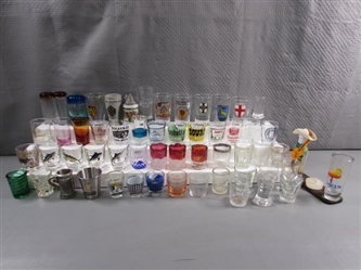 LARGE COLLECTION OF SHOT GLASSES #1