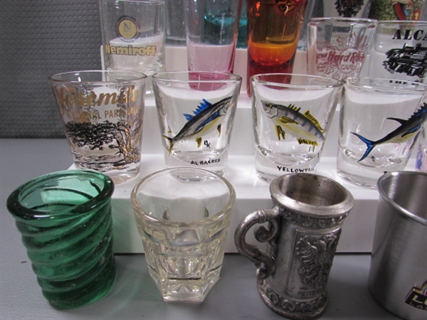 LARGE COLLECTION OF SHOT GLASSES #1