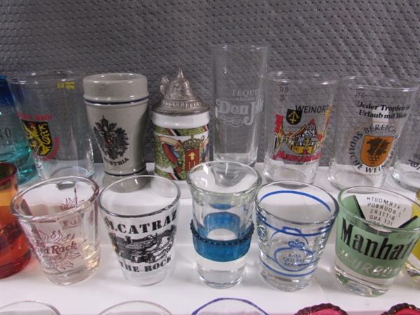 LARGE COLLECTION OF SHOT GLASSES #1