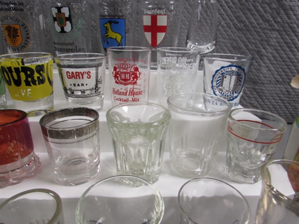 LARGE COLLECTION OF SHOT GLASSES #1