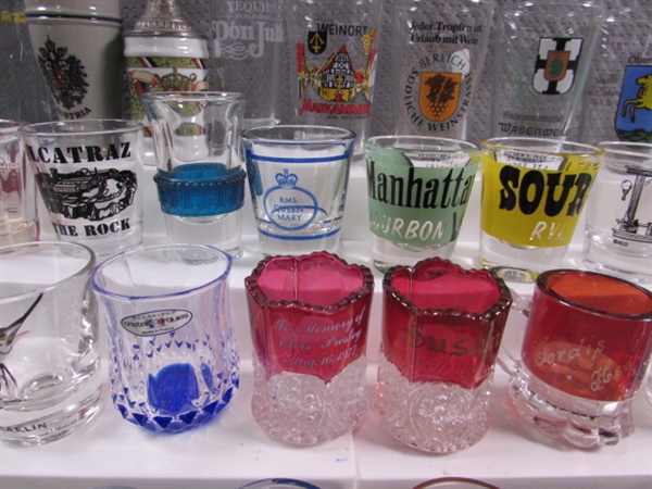 LARGE COLLECTION OF SHOT GLASSES #1