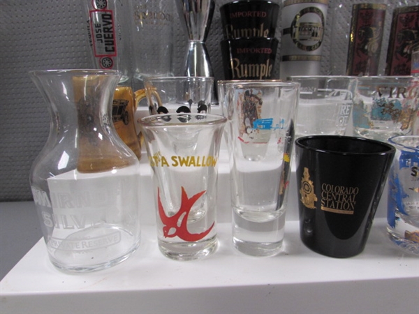 LARGE COLLECTION OF SHOT GLASSES #2