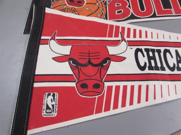 TRIO OF MICHAEL JORDAN - CHICAGO BULLS PENNANTS