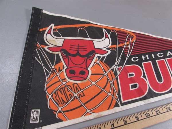 TRIO OF MICHAEL JORDAN - CHICAGO BULLS PENNANTS