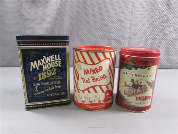 COLLECTION OF VINTAGE TINS