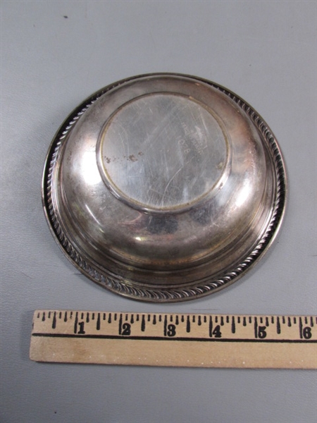 SILVERPLATE HINGED BOX, LADLE & MORE