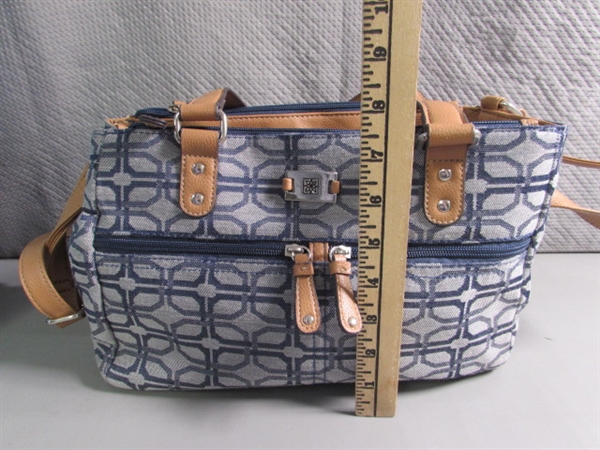 SMALL CARRY-ON WHEELED SUITCASE & LIKE NEW HANDBAG