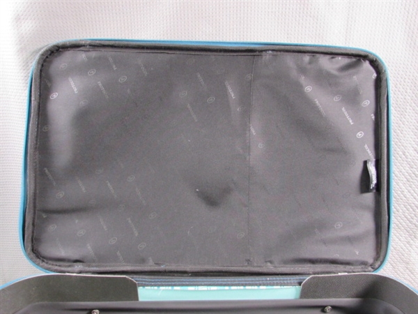 SMALL CARRY-ON WHEELED SUITCASE & LIKE NEW HANDBAG