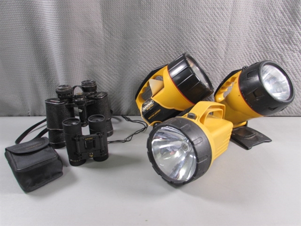 BINOCULARS & FLASHLIGHTS