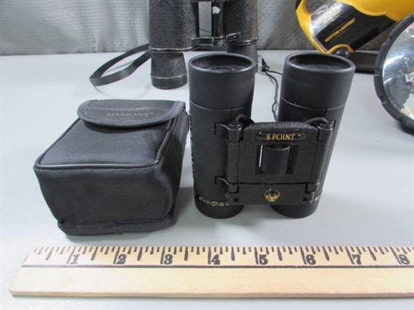 BINOCULARS & FLASHLIGHTS