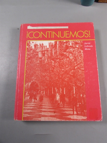 VINTAGE SPANISH SCHOOL BOOKS & VOCABULARY CARDS