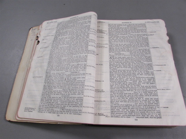 ANTIQUE BIBLES, A HYMNAL & RELIGIOUS BOOKS