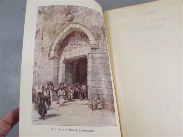 ANTIQUE LIMITED EDITION SIGNED OUT-OF-DOORS IN THE HOLY LAND BY HENRY VAN DYKE