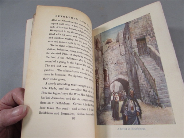 ANTIQUE LIMITED EDITION SIGNED OUT-OF-DOORS IN THE HOLY LAND BY HENRY VAN DYKE