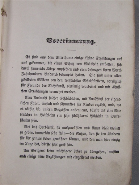 ANTIQUE 1866 GERMAN CHILDREN'S STORYBOOK