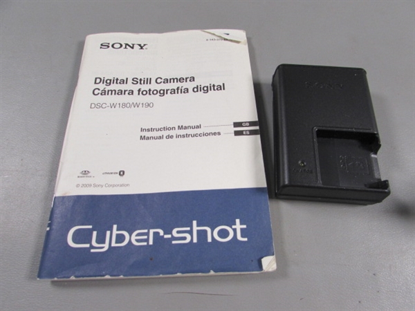 SONY DIGITAL CAMERA, CANON PALM PRINTER & ALARM CLOCK