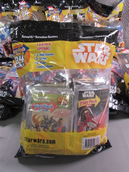 10 NEW PACKS (24 CT) STAR WARS PLAY PACKS