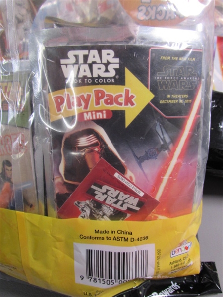 10 NEW PACKS (24 CT) STAR WARS PLAY PACKS