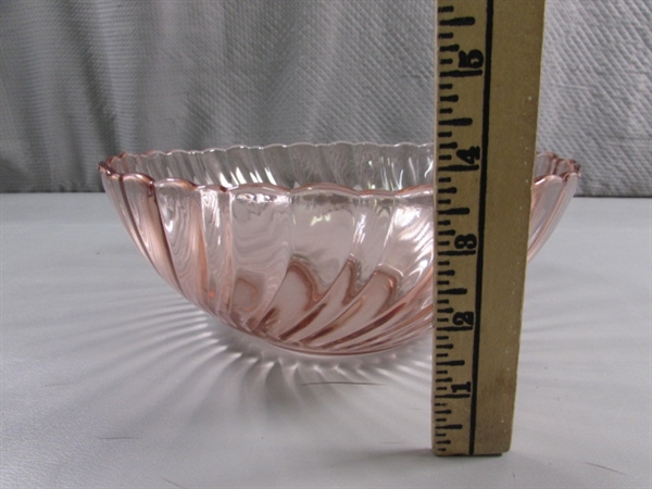 LIGHT PINK GLASS DINNERWARE & MORE