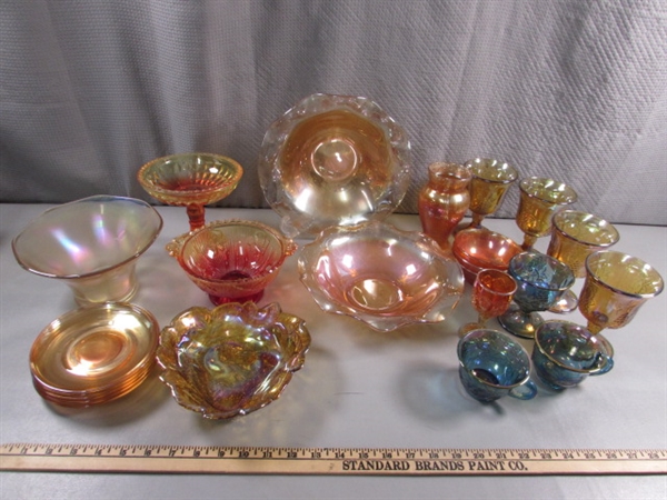 VINTAGE CARNIVAL GLASS COLLECTION