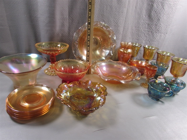 VINTAGE CARNIVAL GLASS COLLECTION