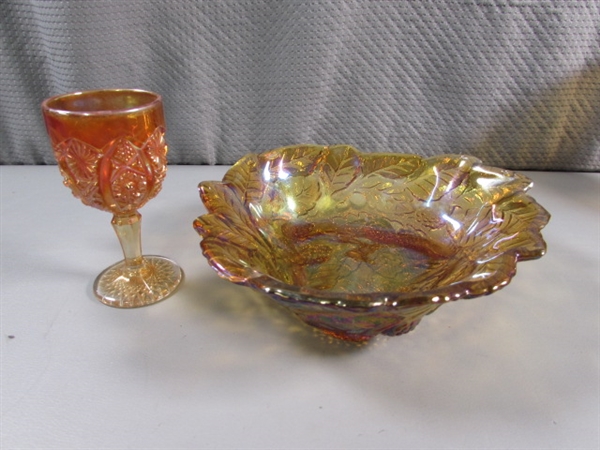 VINTAGE CARNIVAL GLASS COLLECTION