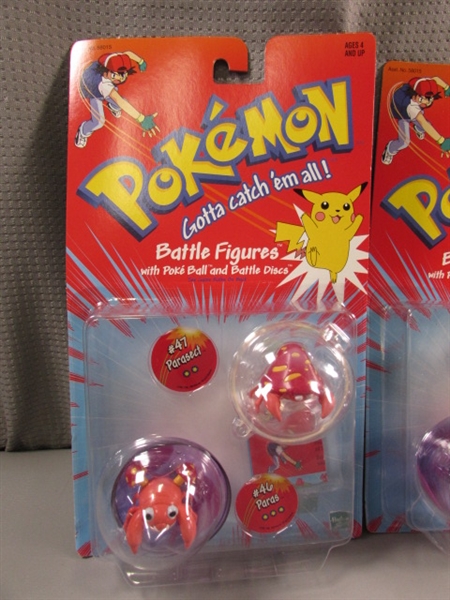 3 NEW PACKAGES OF POKEMON BATTLE FIGURES