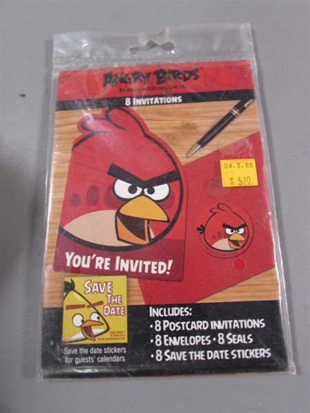 LARGE COLLECTION OF ANGRY BIRDS ITEMS - MOST ITEMS ARE NEW