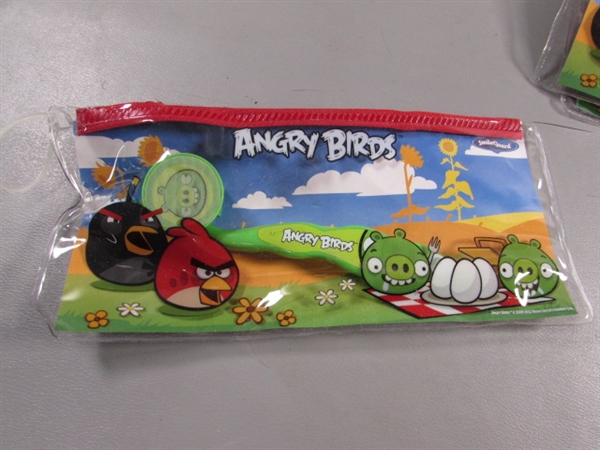 LARGE COLLECTION OF ANGRY BIRDS ITEMS - MOST ITEMS ARE NEW