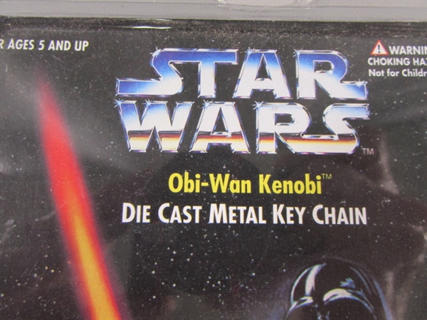 STAR WARS OBI-WAN KENOBI & YODA DIE CAST METAL KEYCHAINS - NEW