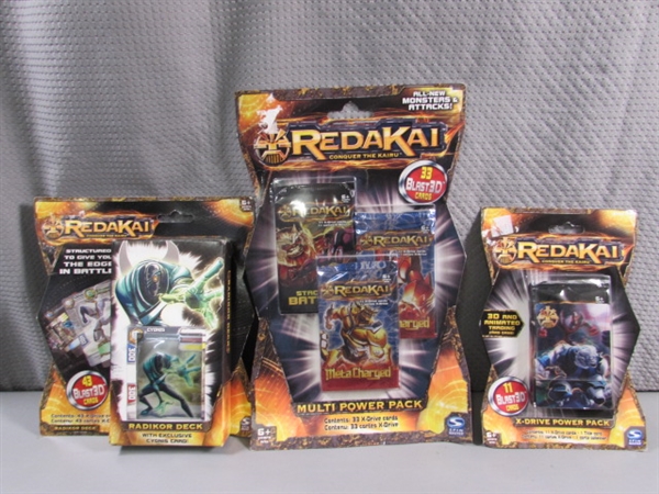 3 NEW PACKAGES REDAKAI TRADING CARDS