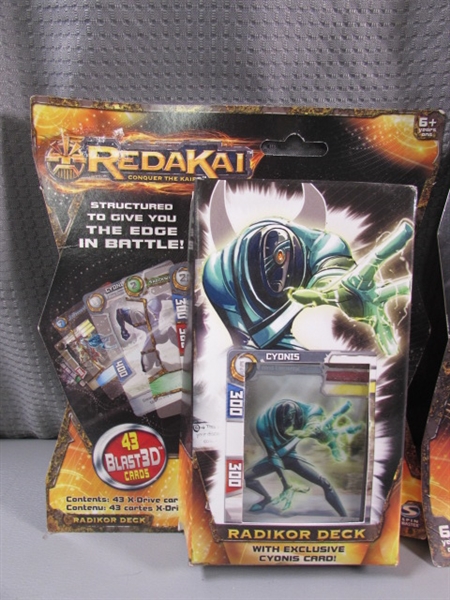 3 NEW PACKAGES REDAKAI TRADING CARDS