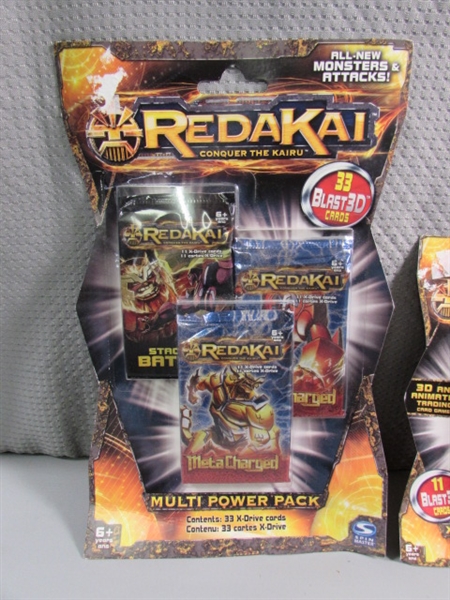 3 NEW PACKAGES REDAKAI TRADING CARDS