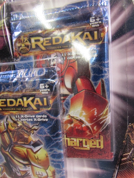 3 NEW PACKAGES REDAKAI TRADING CARDS