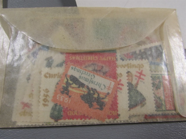 FOREIGN POSTAGE STAMPS - ENVELOPES LABELED W/COUNTRIES D-M