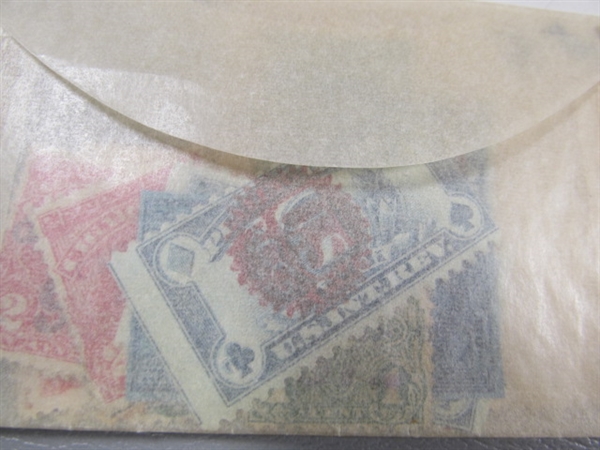 FOREIGN POSTAGE STAMPS - ENVELOPES LABELED W/COUNTRIES D-M