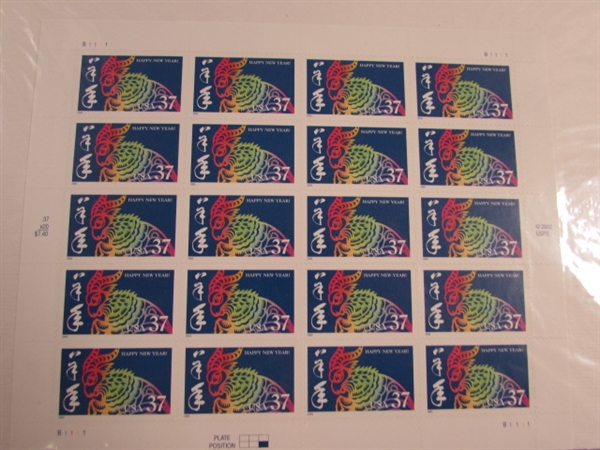 POSTAGE STAMP SHEETS, STAMPED ENVELOPES & MORE