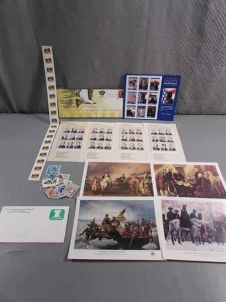 COMMEMORATIVE & PRESIDENT STAMP SHEETS & MORE